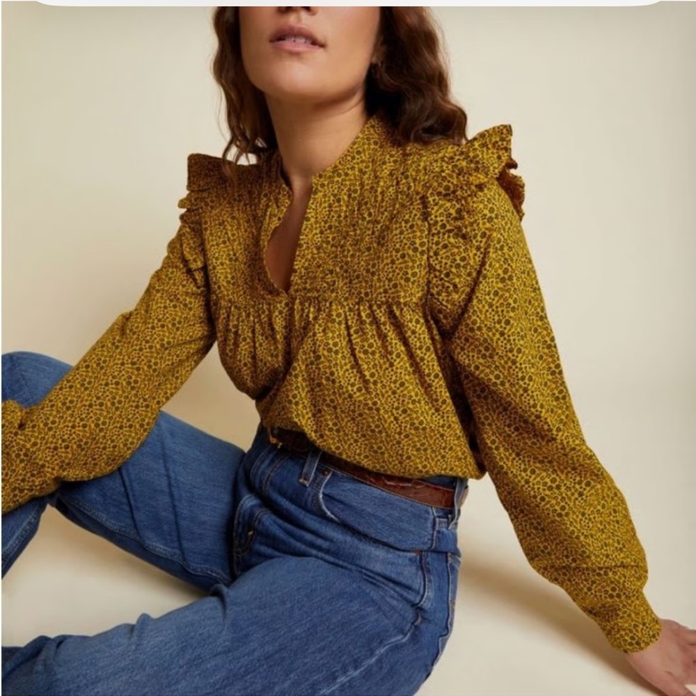 Nation LTD Tilly Blouse Citrine